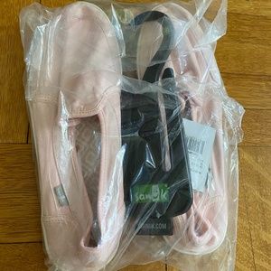 Baby Pink Canvas Slip Ons